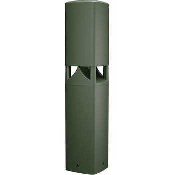 QSC AD-DWL.360 5.25″ Two-Way Direct Weather Landscape Loudspeaker, Bollard Design, 360° Coverage, 70/100V Transformer, 16Ω Bypass, Green (AD-DWL.360)