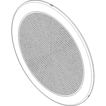 QSC AD-MG245 Full Capture Marine Grille with Bayonet Clips and Backing Cloth for 245mm Ceiling Speakers (6-Pack) (AD-MG245)