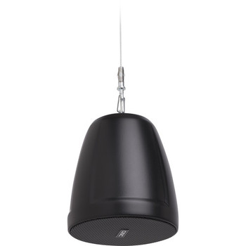 QSC AD-P.SAT-BK 2.75″ Satellite Pendant Speaker, 16Ω, 150° Coverage, with Suspension Cable and Fastener, Black (AD-P.SAT-BK)