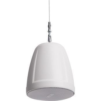 QSC AD-P.SAT-WH 2.75″ Satellite Pendant Speaker, 16Ω, 150° Coverage, with Suspension Cable and Fastener, White (AD-P.SAT-WH)