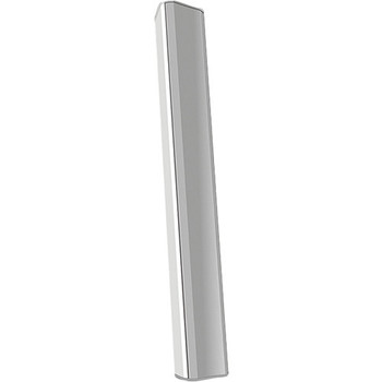 QSC AD-S162T-WH 2.75″ Full-Range Column Surface Speaker (x16 Elements), 70/100V Transformer, 8Ω Bypass, 160° Horizontal x Selectable 15°/30° Vertical Coverage, with Pan/Tilt Wall Mount and Weather Input Cover, White (AD-S162T-WH)