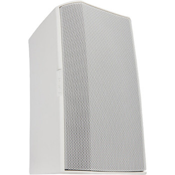 QSC AD-S5T-WH 5.25” Surface Speaker – 70/100V / 8Ω Bypass, 115° Coverage, X-Mount, Weather Input Cup, White (Pair) (AD-S5T-WH)