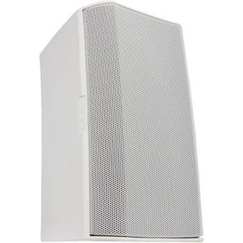QSC AD-S6-WH 6.5″ Two-Way Surface Speaker, 16Ω (No Transformer), 105° Conical DMT™ Coverage, with X-Mount and Weather Input Cup, White (AD-S6-WH)