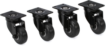 QSC CASTER KIT-S 3″ Caster Wheels (4-Pack), 76 mm × 44 mm Mounting Bolt Pattern, for KS Series and KLA181 Subwoofers (CASTER KIT-S)