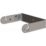 EAW U-Bracket for MKC80. Black. Weather Resistant