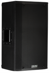 EAW Powered 2-Way 12" Speaker. 1 x 12" LF and 1 x 1" Exit 1.4" Voice Coil. Horz: 90˚ Vert: 90˚ (Asymmetric +40, -50). Polypropylene Cabinet. Black