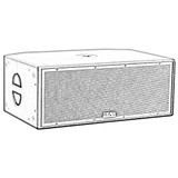 EAW, SB210-WP Passive 2×10" Weather-Protected Subwoofer, SB210-WP (White)