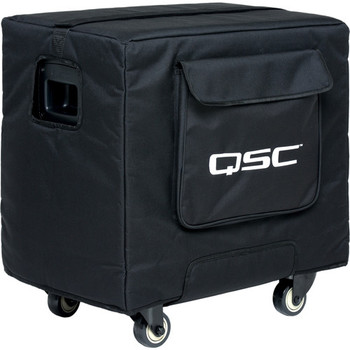 QSC KS112-CVR Soft Padded Cover for KS112 Subwoofer, Weather-Resistant Heavy-Duty Nylon/Cordura® Material with Grille Guard (KS112-CVR)