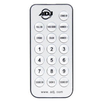 ADJ UC IR Wireless Infrared Remote Controller for LED UV GO, Pinspot LED Pro, and Compatible Lighting Fixtures (UC IR)