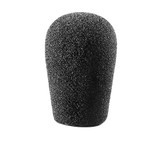 Audio-Technica AT8159 Small, Egg-Shaped Foam Mic Windscreen, Black