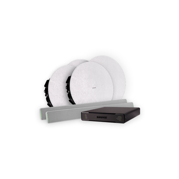 Shure 712X W-V Ecosystem Bundle, Includes (2) MXA710-2FT, (1) P300-IMX, (4) MXN5W-C + Tile Bridge (712X W-V)
