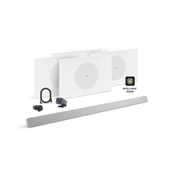 Shure 714M AL+HCAM-V Ecosystem Bundle, Includes (1) MXA710-4FT, (1) IMX-RM8-SUB5, (4) MXN5W-C + Tile Bridge, (1) HUDDLY IQ, (1) HUDDLY-DMB, (1) USB3-CA-90-2M (714M AL+HCAM-V)