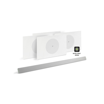 Shure 714M B+HCAM-V Ecosystem Bundle, Includes (1) MXA710-4FT, (1) IMX-RM8-SUB5, (4) MXN5W-C + Tile Bridge, (1) HUDDLY IQ, (1) HUDDLY-DMB, (1) USB3-CA-90-2M (714M B+HCAM-V)