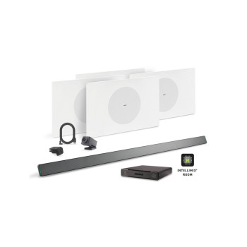 Shure 714P W-V Ecosystem Bundle, Includes (1) MXA710-4FT, (1) P300-IMX, (4) MXN5W-C + Tile Bridge (714P W-V)