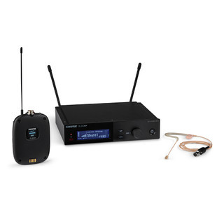 Shure SLXD14+/153T-G57 Bodypack Wireless System with MX153T Lavalier Microphone, Digital Wireless Audio System for Professional Use (SLXD14+/153T-G57)