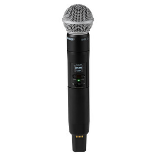 Shure Handheld Wireless Transmitter with SM58 Capsule, Digital Wireless Audio System for Professional Audio Applications (SLXD2+/58-G57)