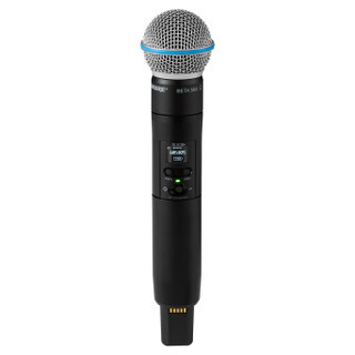 Shure Handheld Wireless Transmitter with Beta58A Capsule, Digital Wireless Audio System for Professional Audio Applications (SLXD2+/B58-G57)