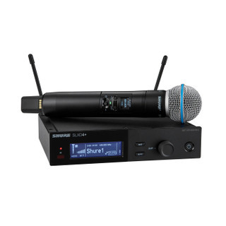 Shure SLXD24+/B58-G57 Handheld Wireless System with Beta58A Microphone, Digital Wireless Audio System for Professional Audio Applications (SLXD24+/B58-G57)