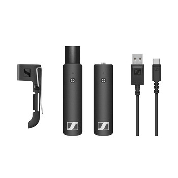 Sennheiser XSW-D Presentation Base Set Wireless Digital System with Mini Jack Transmitter, XLR Receiver, Belt Clip, and USB Charging Cable (508492)