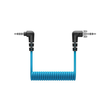 Sennheiser XSW-D Mobile Cable Locking 3.5mm TRS to TRRS Coiled Cable for XS Wireless Digital Portable Receiver (509273)
