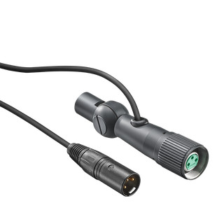 Neumann 006557 10 m long microphone cable, Black. 3-pin XLR connectors and SGCD 3 rotatable swivel mount.