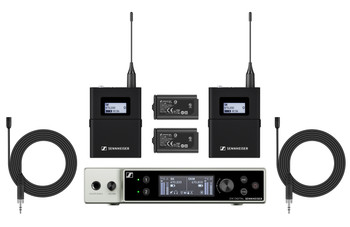 Sennheiser EW-DX MKE 2 Set Dual Lavalier Microphone System - Q1-9 Band (509314)