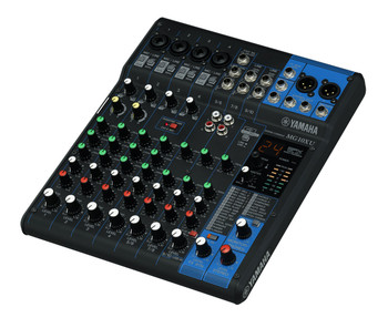 Yamaha 10-Input Stereo Mixer with built-in effects, USB audio interface, and D-PRE preamps, designed for live sound and studio applications, (MG10XU)