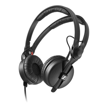 Sennheiser HD 25 Plus Closed-Back On-Ear Professional Monitoring Headphones with Coiled & Straight Cables, Extra Ear Cushions, and Carrying Pouch (506908)