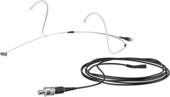 Sennheiser Headmic 4 Cardioid Headset Microphone with 3-pin LEMO for Sennheiser Wireless - Silver (509499)