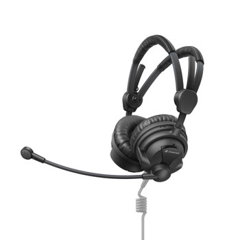 Sennheiser HME 26 Closed On-Ear Broadcast Headset with Supercardioid Electret Microphone and ActiveGard Limiting Technology (700320)