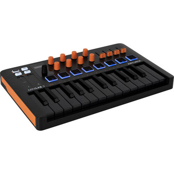 Arturia MiniLab 3 Compact MIDI Keyboard and Pad Controller (Special-Edition Orange