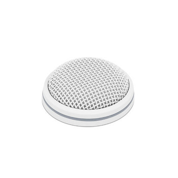 Sennheiser MEB 102-L W Installed Boundary Layer Microphone (Omnidirectional Condenser) with Bi-Color LED Ring, 3-Pin XLR and Mounting Accessories, White (505604)