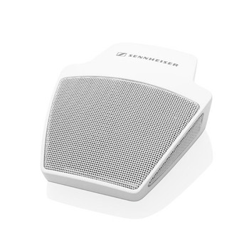 Sennheiser MEB 114 W SpeechLine Installed On-Table Boundary Layer Microphone (Cardioid Condenser) with 3-Pin Mini XLR and Included Cable, White (505613)