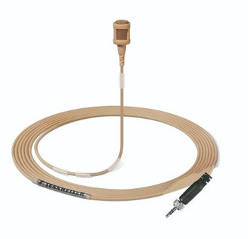 Sennheiser, MKE 1 Beige EW Ultra-Miniature Omni Lavalier Microphone, 3.3 mm Capsule, 3.5 mm Locking Connector for Evolution Wireless (502879)