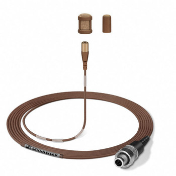 Sennheiser, MKE 1 Brown 3-Pin Miniature Clip-On Microphone, Omnidirectional (502834)