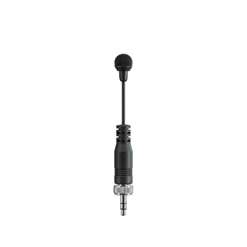 Sennheiser, MKE Mini Lavalier Microphone, 3.5 mm Jack, 9 cm, Includes Lanyard, Clips, and MZW 2 Windscreen, Black (700179)