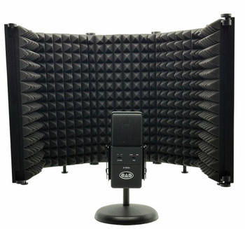 CAD Audio AS12 Acousti Shield Desk or Stand Mounted Acoustic Enclosure for Microphone Isolation and Sound Control (AMS-AS12)