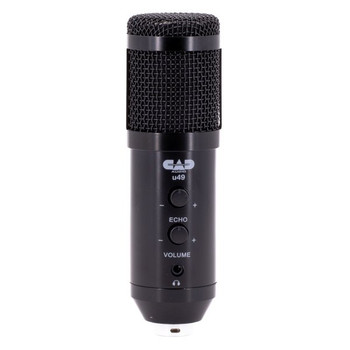 CAD Audio U49 USB Side-Address Studio Condenser Microphone for Recording, Podcasting, Voiceovers, and Content Creation Applications (AMS-U49)