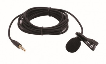 CAD 10 ft TRRS Mini Lavalier Microphone with 1/8" Connector (AMS-PM201)