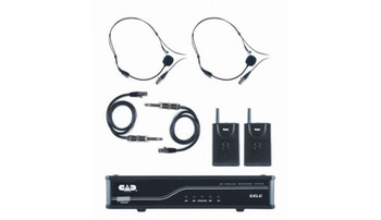 CAD Audio GXLUBBK UHF Dual Bodypack Wireless Microphone System, K/L Frequency Band (AMS-GXLUBBK)