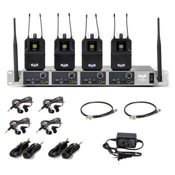 CAD Audio GXLIEM4 Quad Wireless In-Ear Monitor System for Multi-Performer Monitoring (AMS-GXLIEM4)