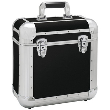 Reloop 60 Record Case with Protective Storage Compartment for Vinyl Records, Silver Finish (AMS-REC-CASE-60-BLK)