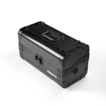 Reloop 7-Inch Record Case for 150 Vinyl Records, Black Finish with Protective Storage Compartment (AMS-REC-CASE-7-150-BLK)