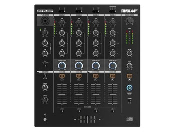 Reloop AMS-RMX-44BT 4-Channel Bluetooth DJ Club Mixer with Wireless Audio Streaming and Professional Multi-Input Mixing Control