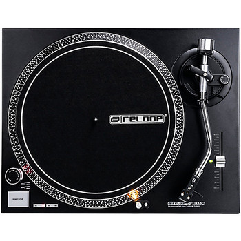 Reloop AMS-RP-1000 MK2 Direct-Drive Turntable for DJ Performance and Hi-Fi Vinyl Playback with Precision Pitch Control