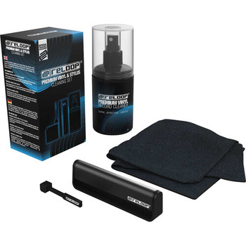 Reloop Premium Vinyl & Stylus Cleaning Set with Carbon Fibre Record Brush, Stylus Cleaner, Cleaning Spray, and Microfibre Cloth for Turntable Maintenance (AMS-VINYL-STYLUS-CLEANER)