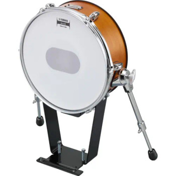 Yamaha KP128 RW 12" Electronic mesh kick pad tower with multilayer cushion in Real Wood