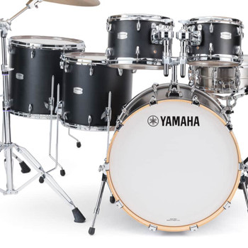 Yamaha TMP2F5 Tour Custom 22x16/16x15/14x13/12x8/10x8" 5pc Shell Pack - Black Licorice Satin