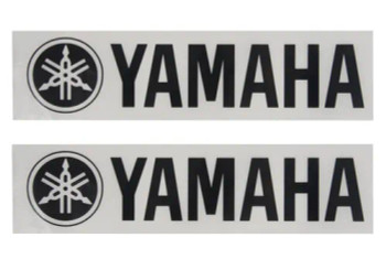 Yamaha BD LOGO LG BK 2.5" (H) x 11" (W) Large tuning fork Yamaha decal