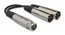 Hosa YXM-121 6" XLRF to Dual XLRM Microphone Y-Cable